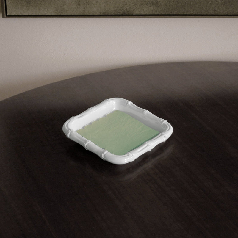 VIDA Bamboo Beverage Napkin Holder (White)