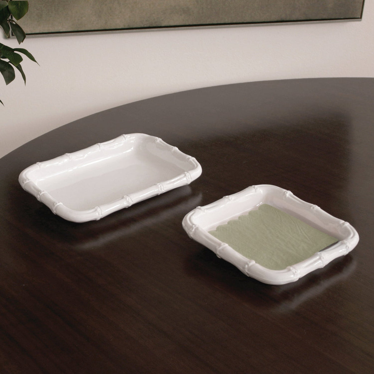 VIDA Bamboo Beverage Napkin Holder (White)