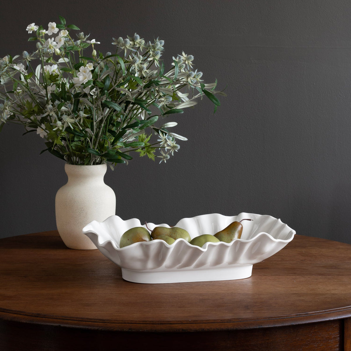 VIDA Bloom Large Rectangle Bowl (White)