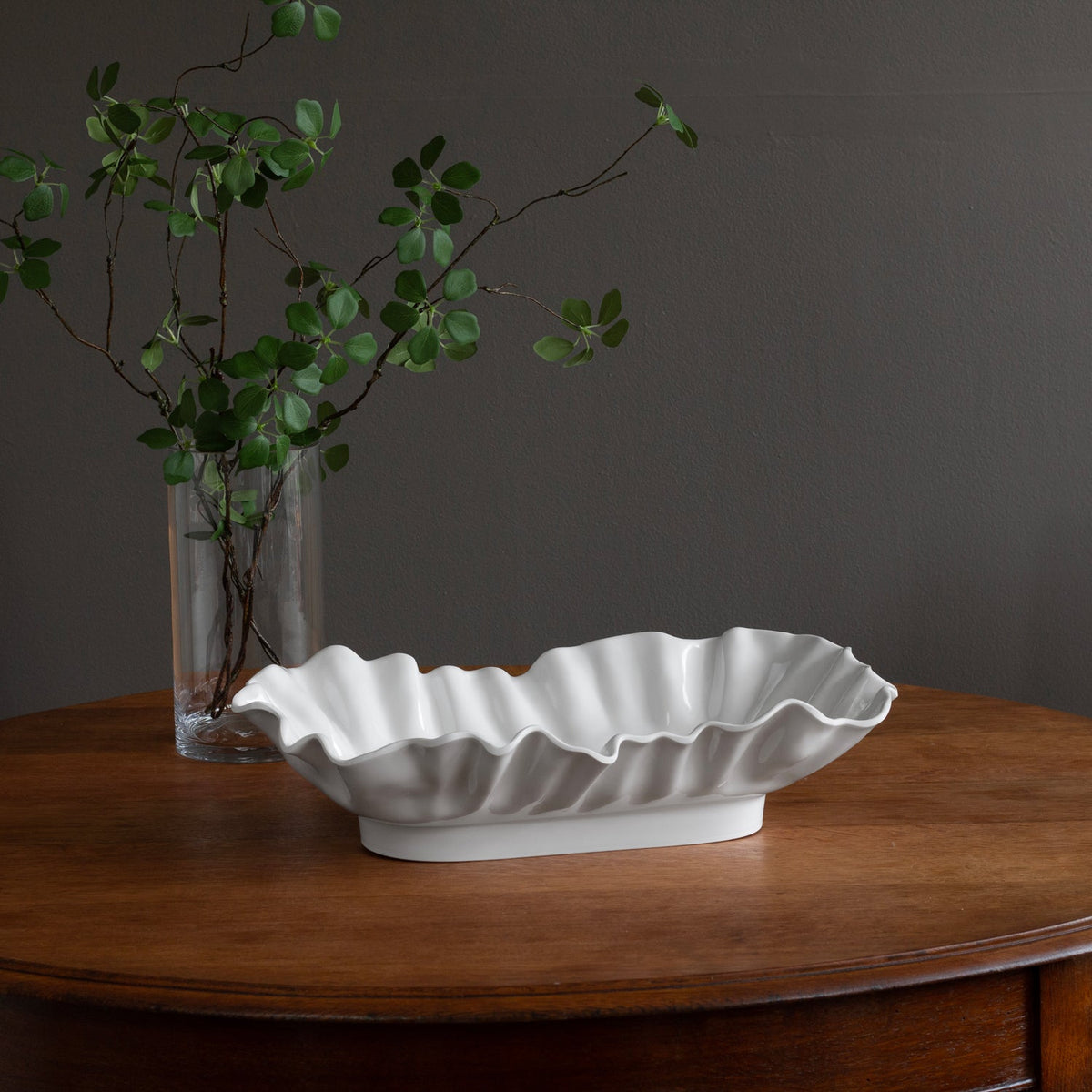 VIDA Bloom Large Rectangle Bowl (White)