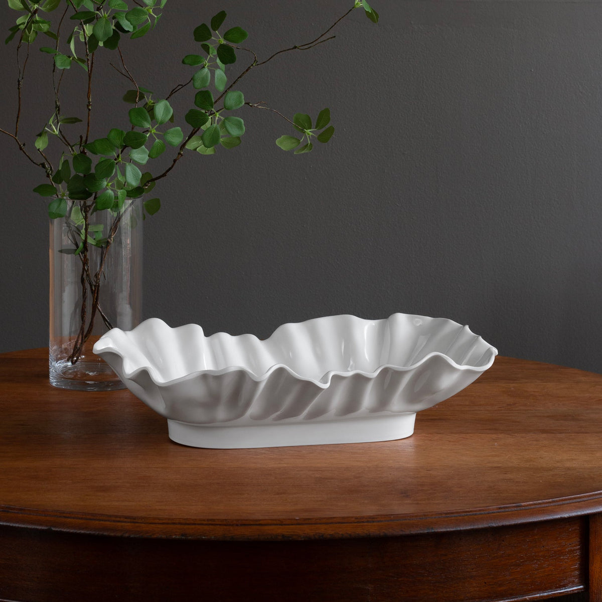 VIDA Bloom Large Rectangle Bowl (White)
