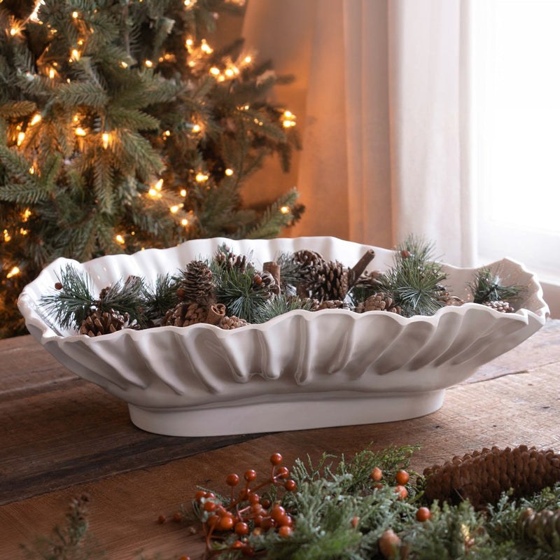 VIDA Bloom Extra Large Oval Bowl (White)