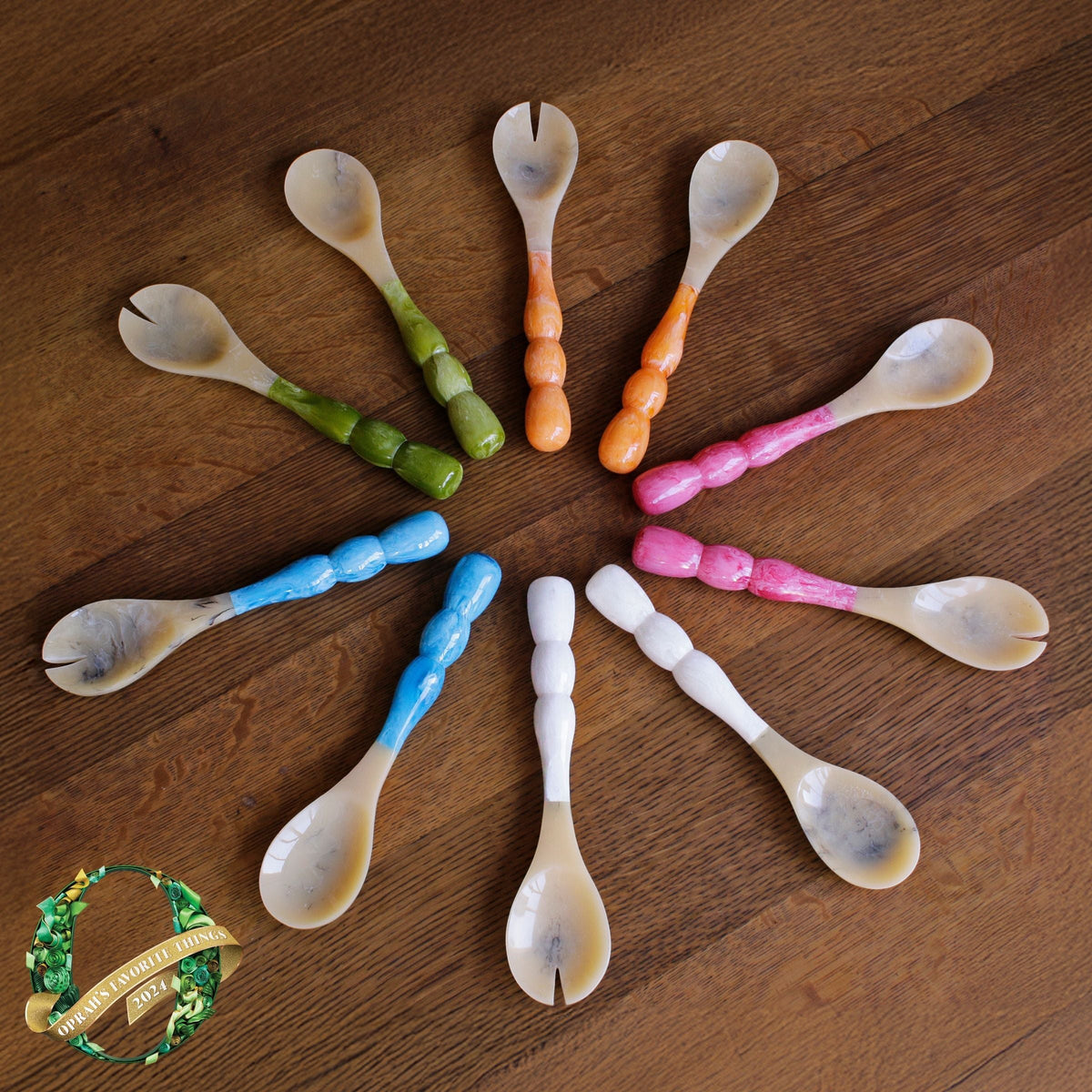 RESIN Rio Bubble Salad Servers (White)