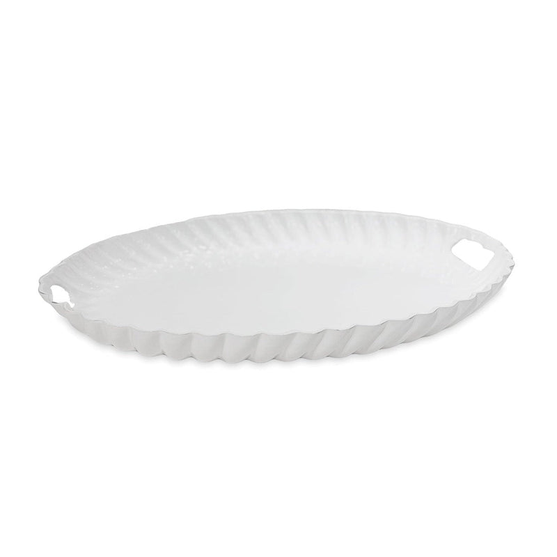 VIDA Vienna Oval Tray with Handles White