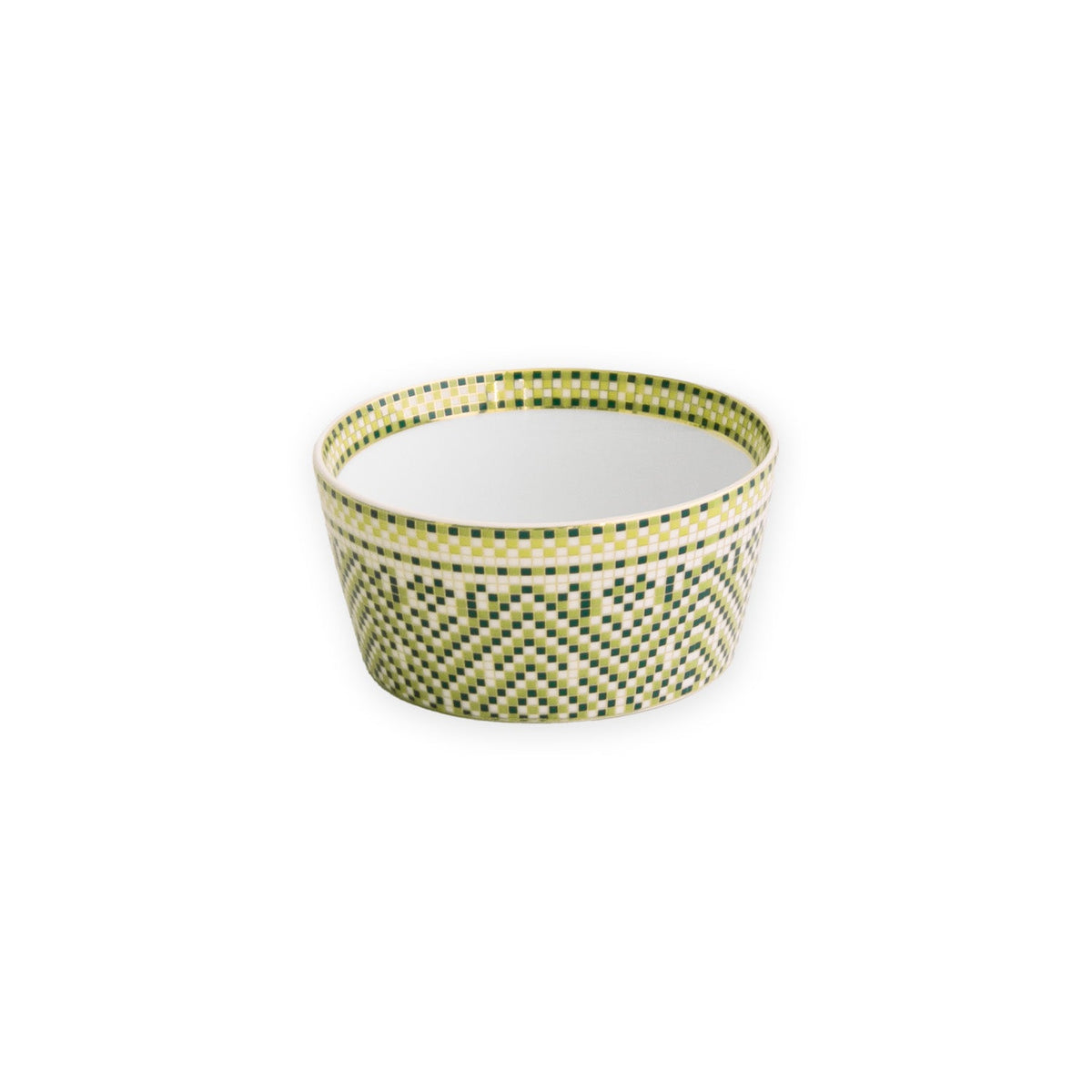 CERAMIC Ravenna Small Dip Bowl Set of 4 Green & Gold