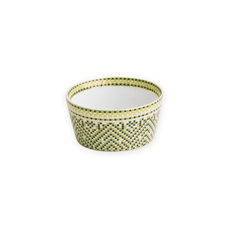 CERAMIC Ravenna Small Dip Bowl Set of 4 Green & Gold