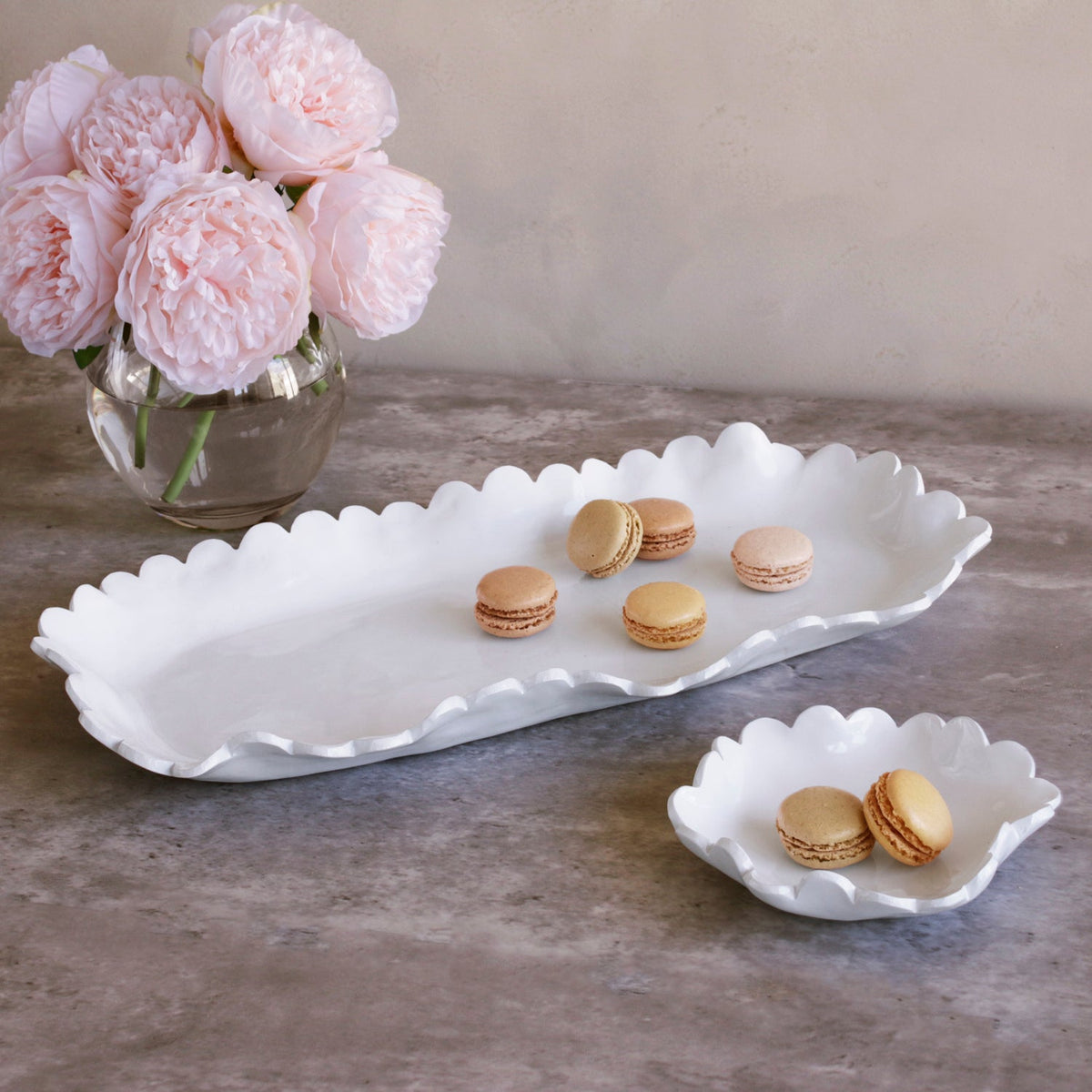VIDA Colette Large Oblong Platter (White)