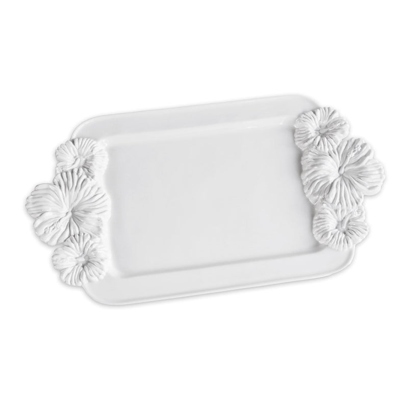 VIDA Bloom Medium Hibiscus Tray (White)