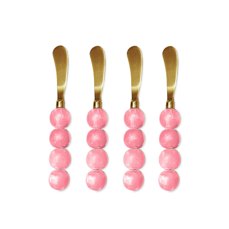 RESIN Sorbet Spreaders Set of 4 (Raspberry)