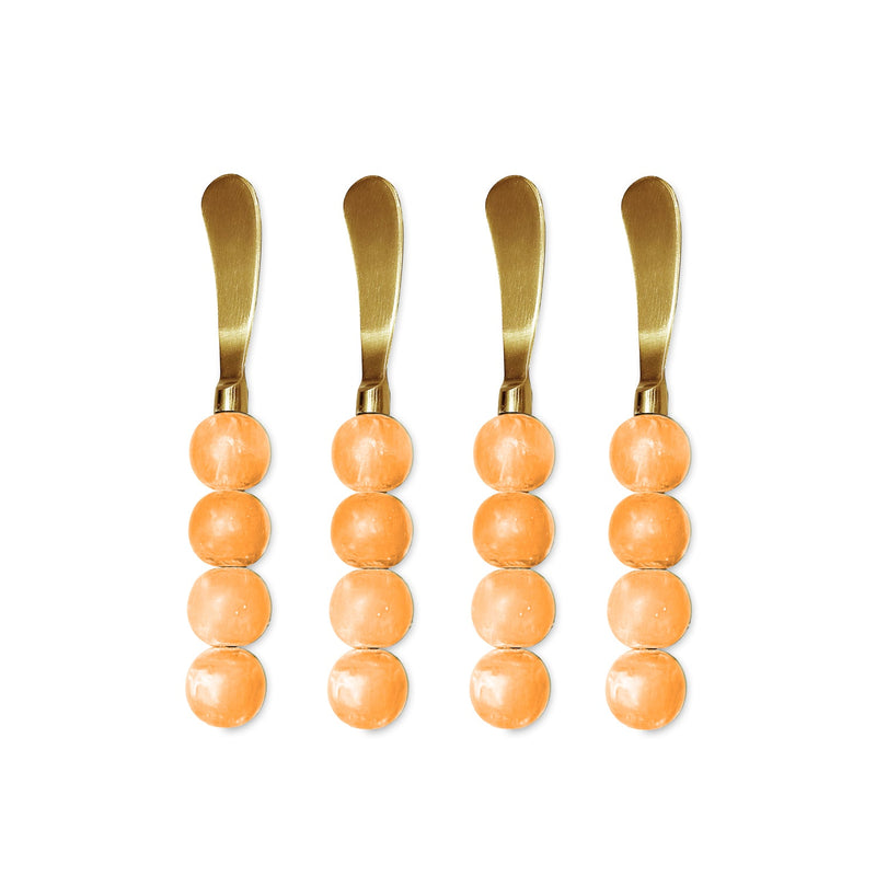 RESIN Sorbet Spreaders Set of 4 (Tangerine)