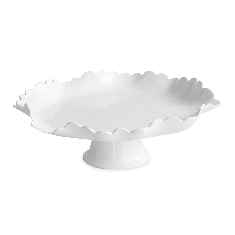 VIDA Colette Pedestal Cake Plate (White)