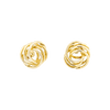 14K Yellow Gold Love Knot Earrings