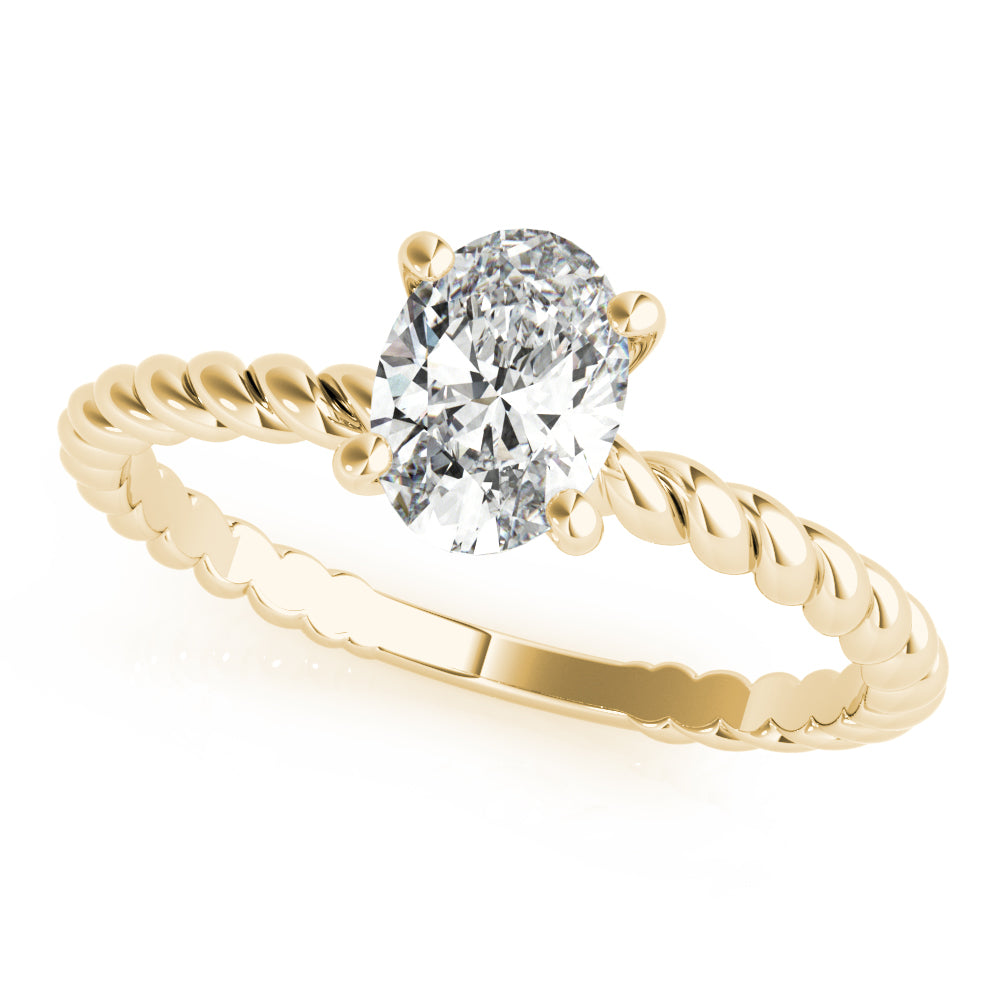 4 Prong Twist Engagement Ring