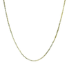 Textured Snake Chain Necklace in Sterling Silver with White & Yellow Gold Plating