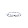 Twisted Lab Diamond Band Ring in Sterling Silver