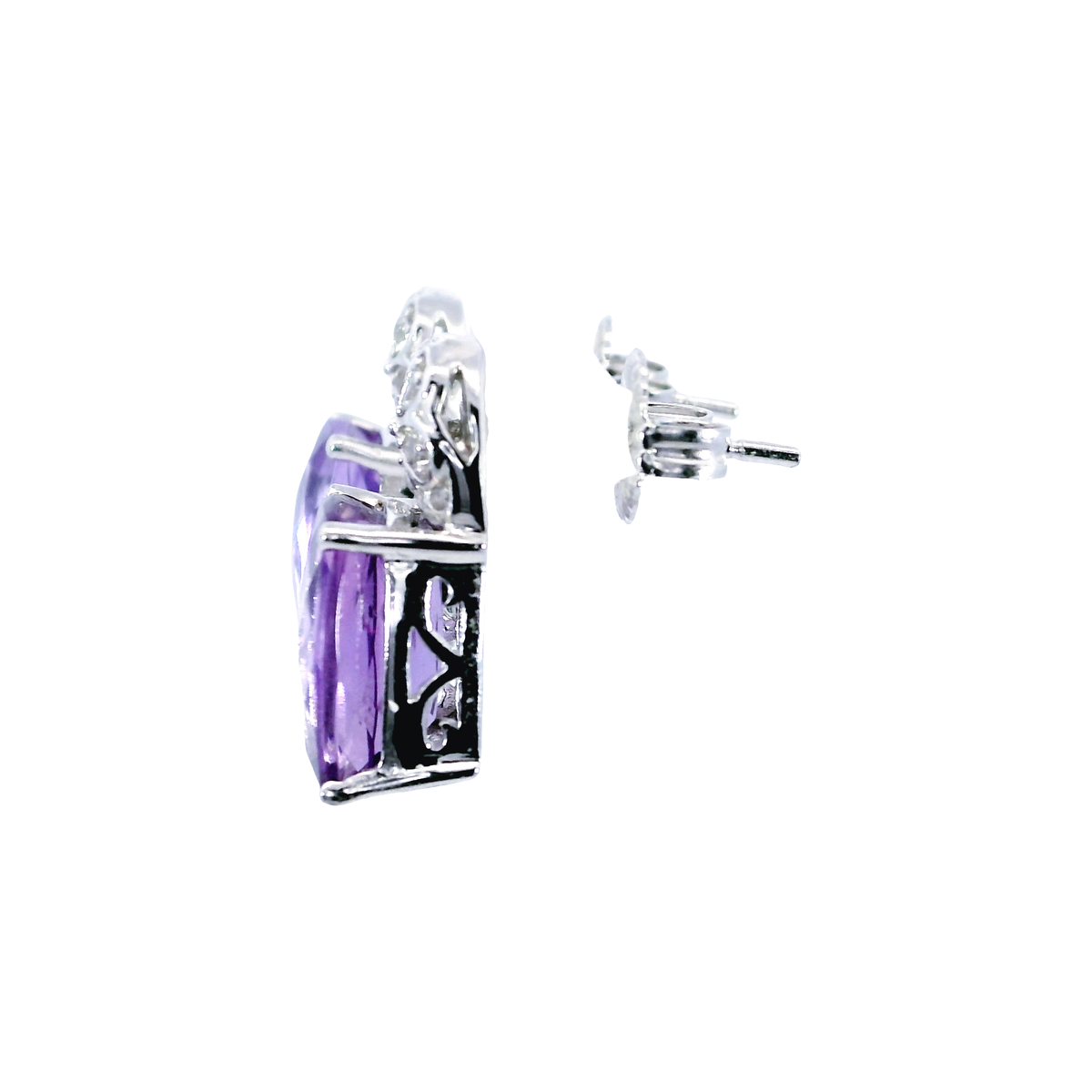 925 White Silver Earrings | Carroll's (view 2)