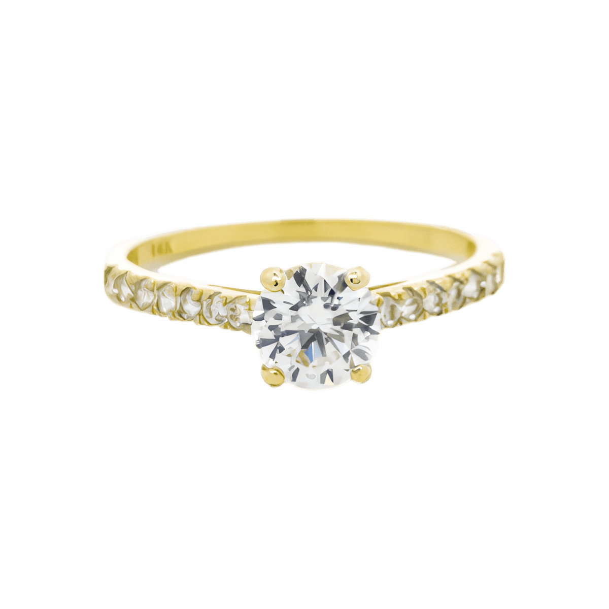 Estate 14K Cubic Zirconia Engagement Rings | Carroll's