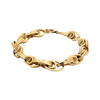 14K Yellow Gold Fancy Triple Link Bracelet