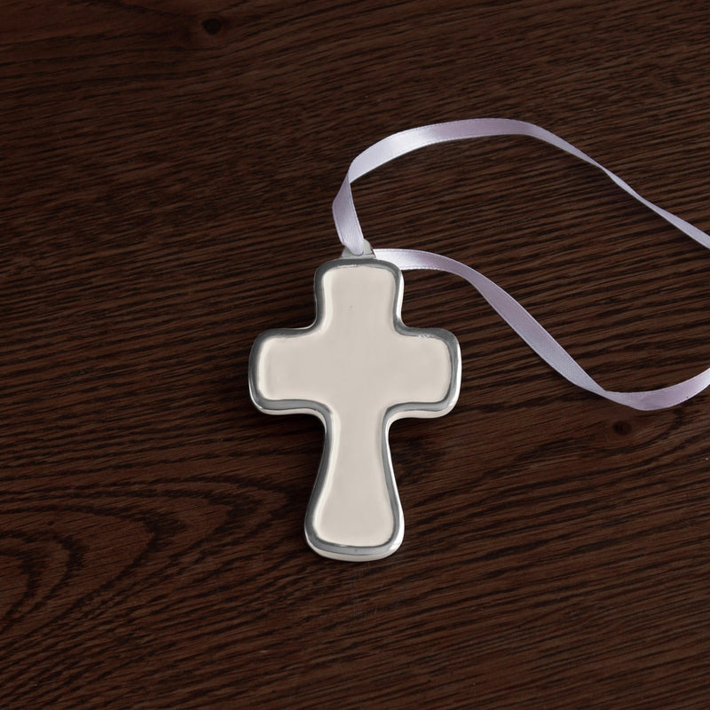 ENCANTO  Athens Cross Ornament (Cream)