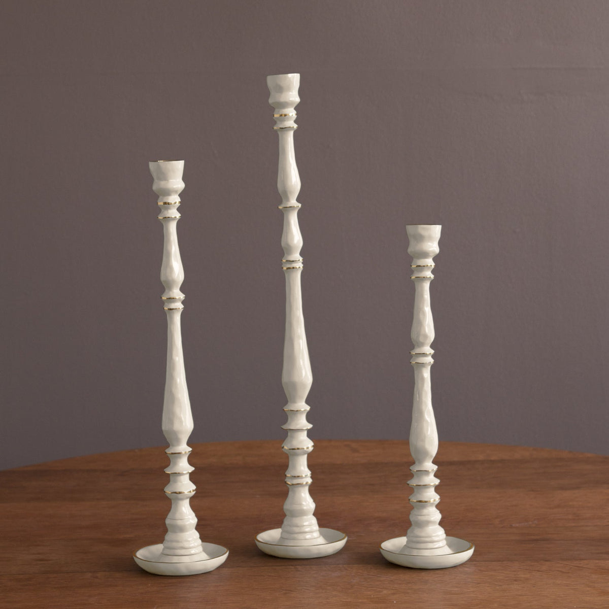 ENCANTO Crosby Small Candlestick Holder (Cream)