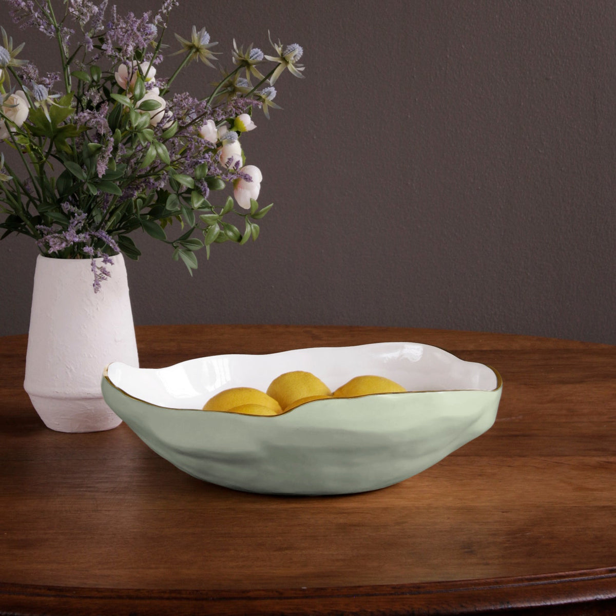 ENCANTO Nuevo Large Bowl (Pistachio and White)