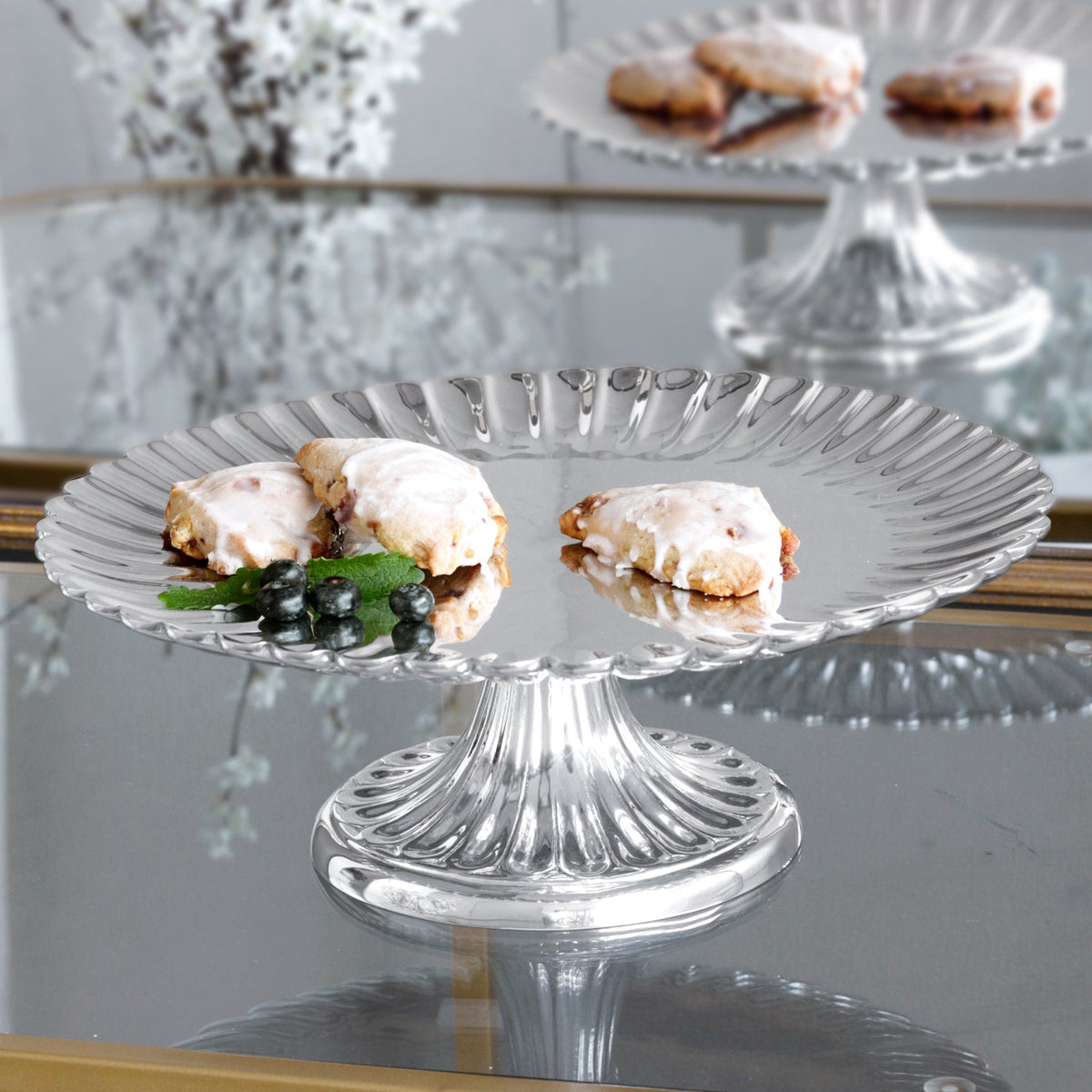 VINTAGE Vienna Pedestal Cake Plate