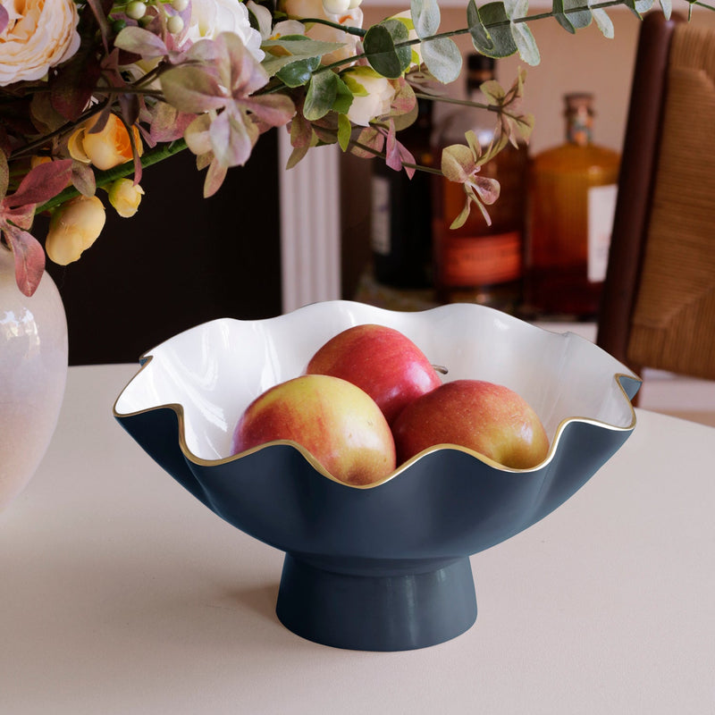 ENCANTO Carola Small Pedestal (Midnight and White)