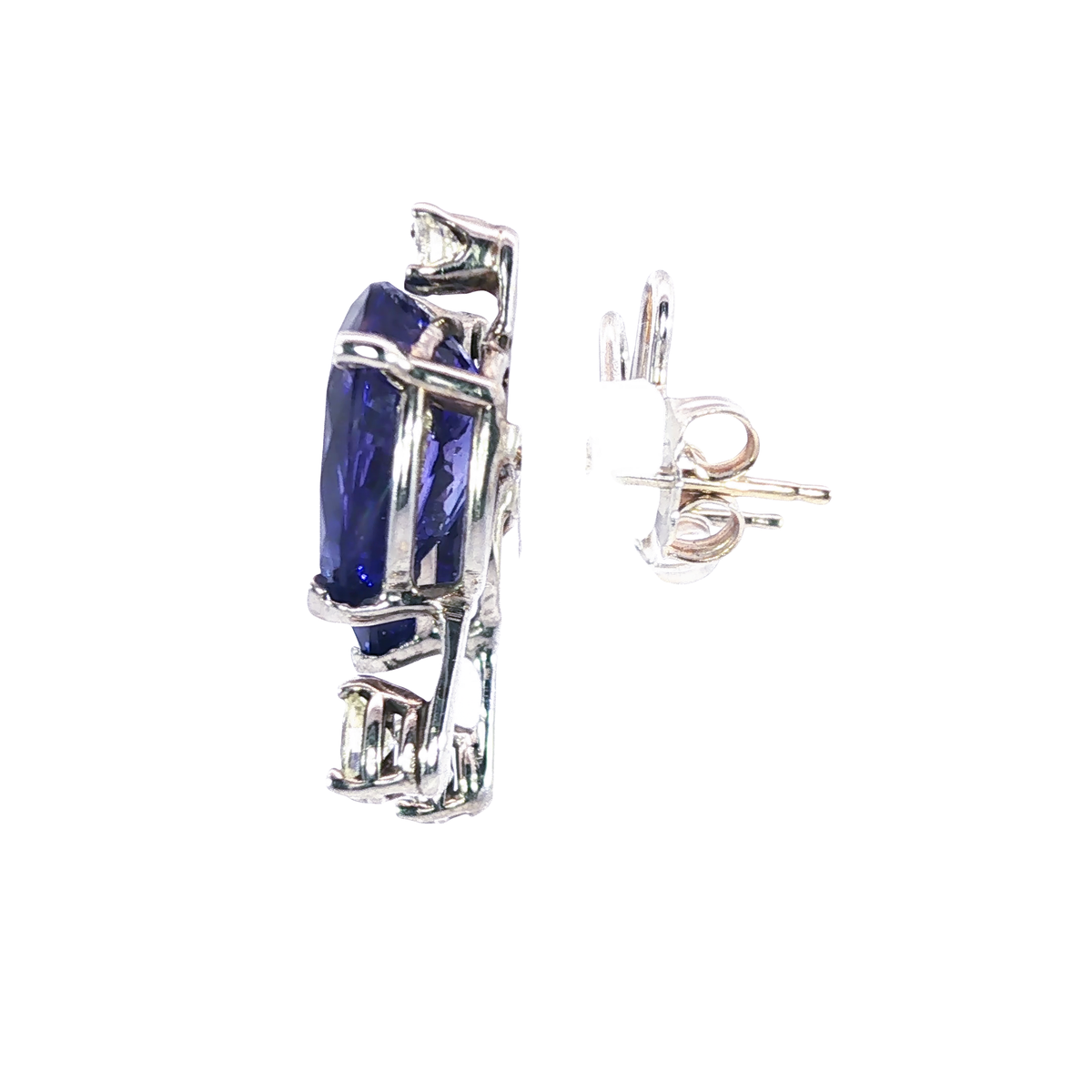 Estate 14K Tanzanite Earrings | Carroll's (view 2)