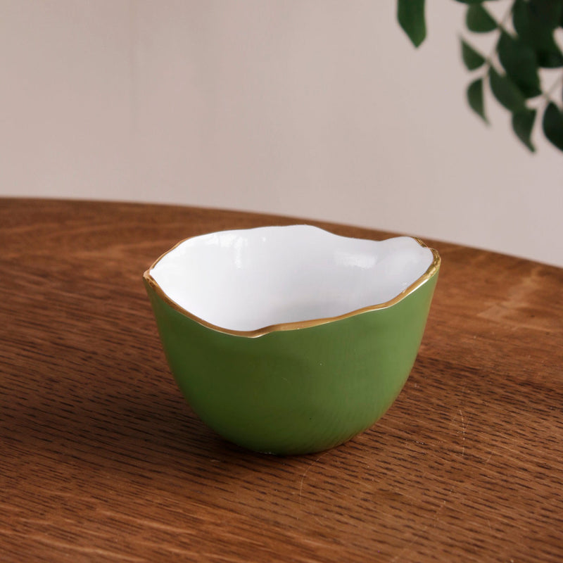 Encanto Osaka Small Bowl (Leaf Green and White)