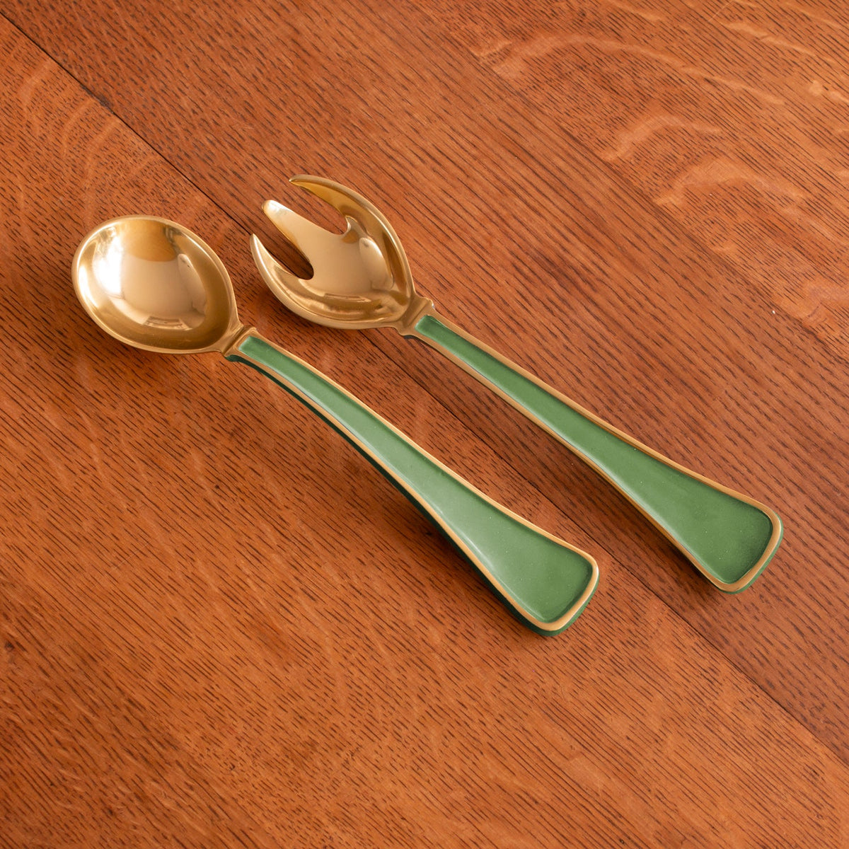 ENCANTO Soho Salad Servers Leaf Green