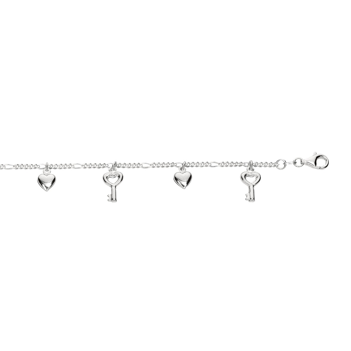 925 White Silver Anklets | Carroll's