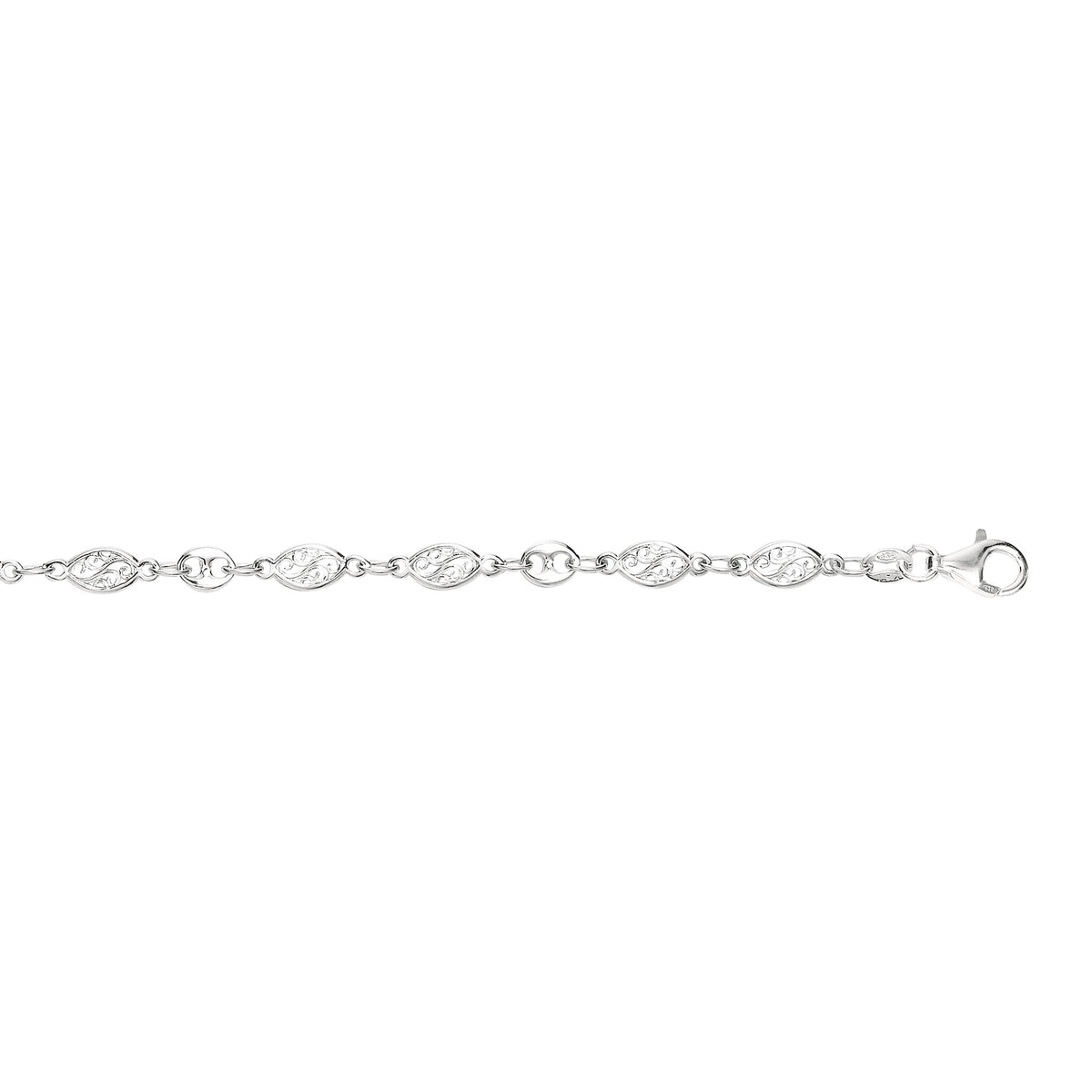 925 White Silver Anklets | Carroll's