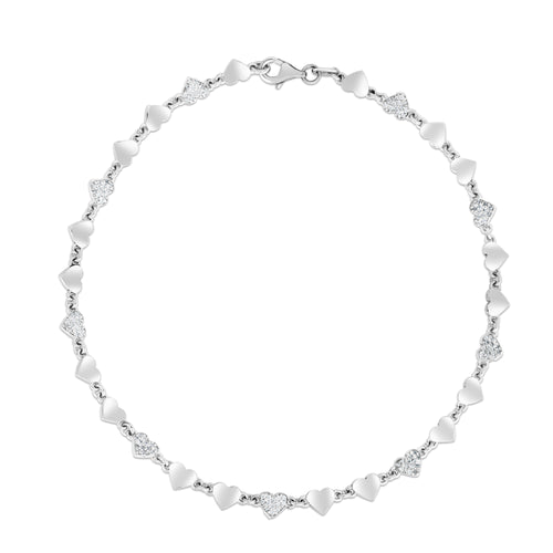 925 White Silver Anklets | Carroll's