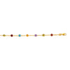 14K Yellow Gold Semi-Precious Gemstone Anklet
