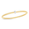 14K Yellow Gold Stretch Tubogas Diamond Bracelet