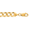 14K Yellow Gold 10mm Comfort Curb Chain Bracelet