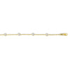 14K Yellow Gold CZ by the Yard Anklet