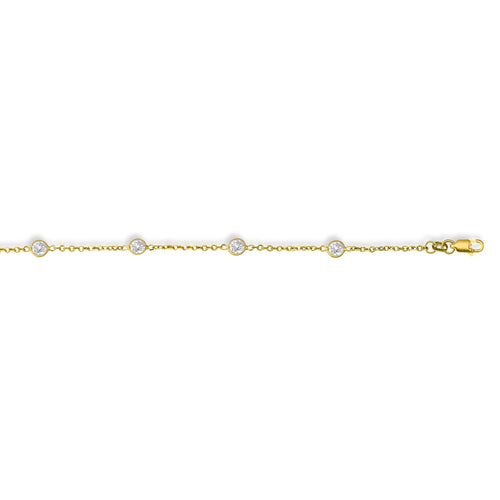 Royal Chain Cubic Zirconia Anklets | Carroll's
