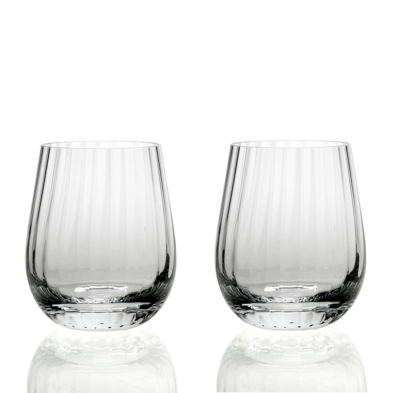 William Yeoward Crystal Corinne Barrel Tumblers Set of 2