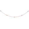 14K Rose Gold .25 Carat Diamonds by the Yard Necklace
