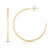 14K Yellow Gold 1.5x40mm Polished C Hoop Earrings