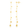 14K Yellow Gold Drop Bead Earrings