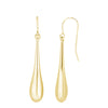 14K Yellow Gold Graduated Tear Drop Earrings