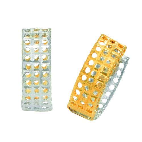 14K Two-Tone Gold Earrings | Carroll's