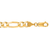 14K Yellow Gold 7mm Figaro Chain Anklet