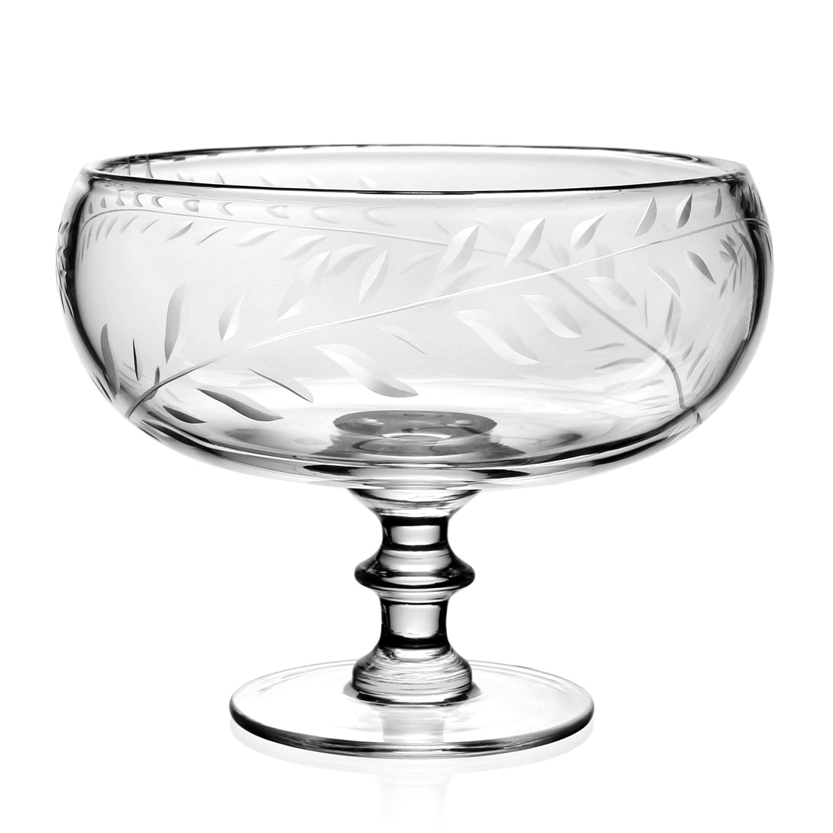 William Yeoward Crystal Jasmine Footed Rose Bowl & Wire