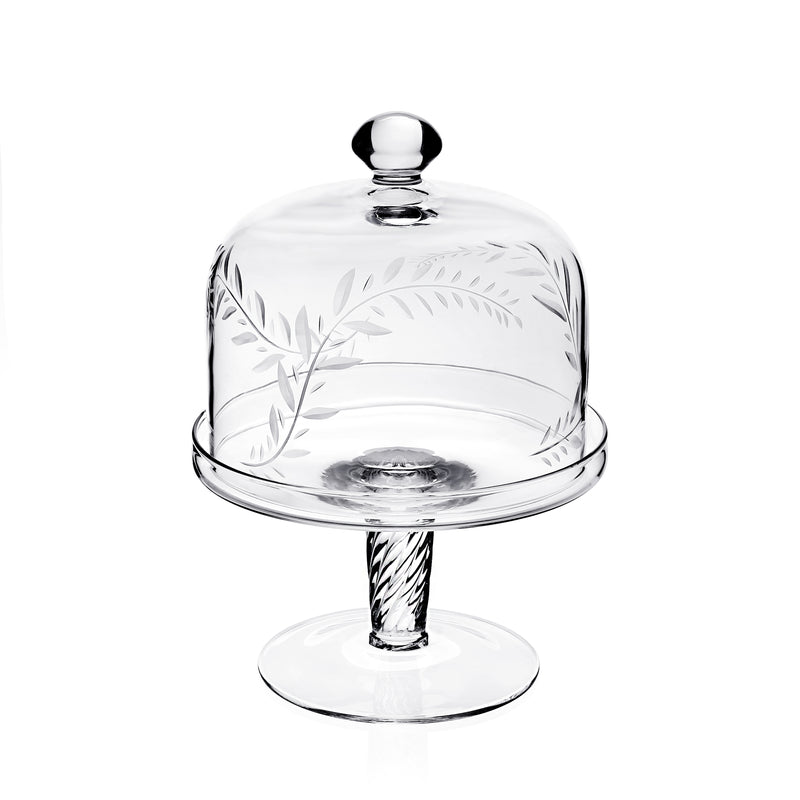 William Yeoward Crystal Jasmine Cake Dome & Stand