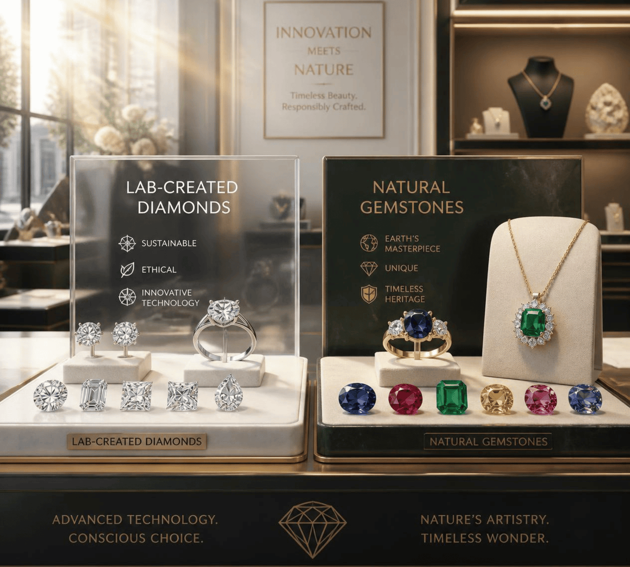 Lab vs Natural Diamonds & Gemstones