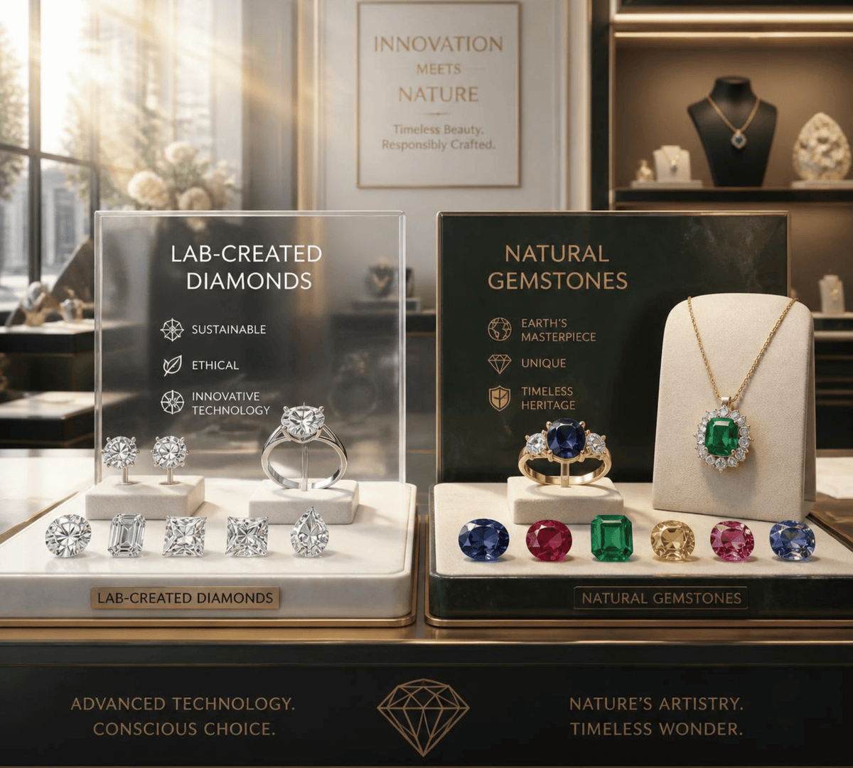 Lab vs Natural Diamonds & Gemstones
