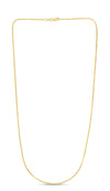 14K Yellow Gold 1.1mm Milano Chain Necklace